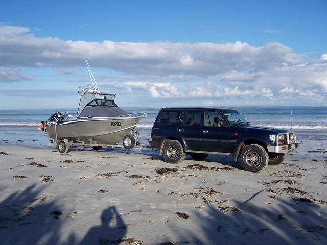 One of many beach launches