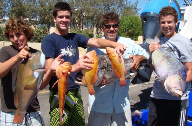 fishing today with mexican kid and jesse g