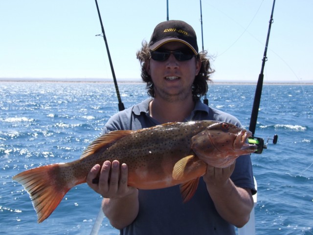 Birdman with a nice trout , yep he was awake for a change