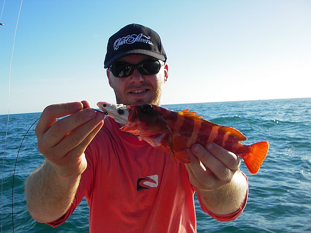 Brads first fish in the new boat