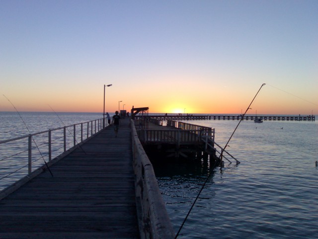 Moonta jetty sunset