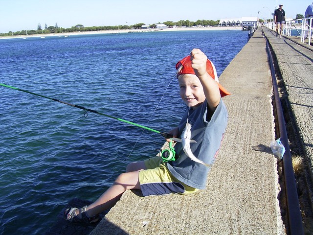 Son's first fish