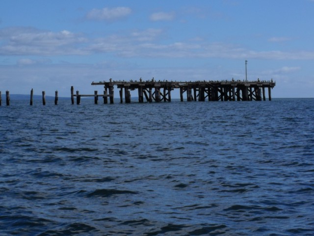 The End of the Busso jetty last sunday.