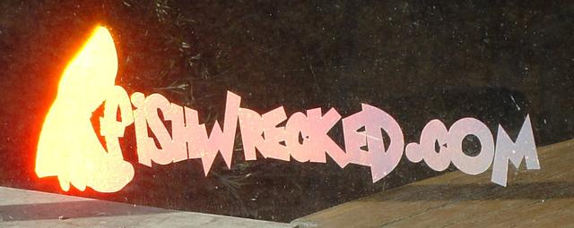 Fishwrecked Holographic Sticker