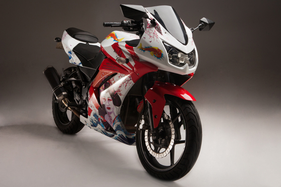 Award Winning Custom Wrapped 2009 Kawasaki Ninja 250R