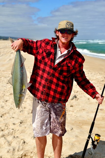 My young fella with a fat Yeagarup Salmon